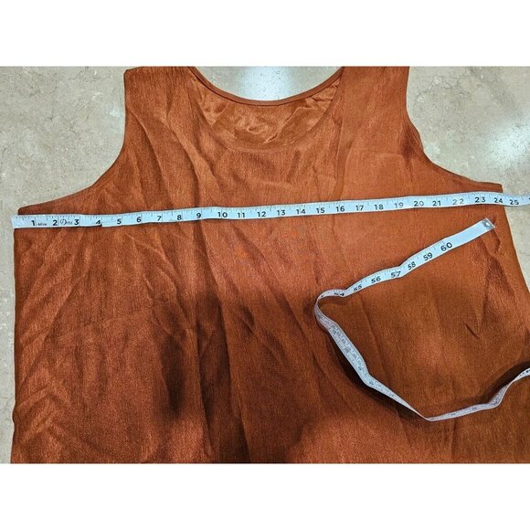 First Lady Jackie and Julian 3 Piece Set Duster, Skirt & Tank 2XL Burnt Orange - Picture 12 of 16